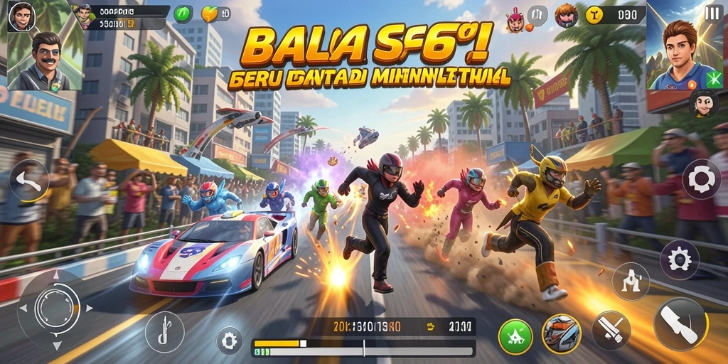 Gameplay balap yang mendebarkan dan grafis menawan dalam 666I.