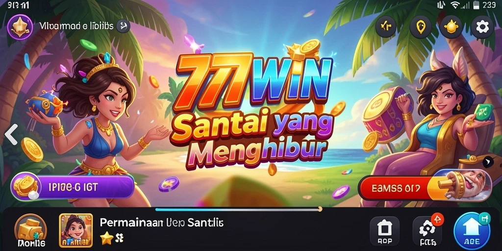 Screenshot menampilkan gameplay seru dari 777WIN yang penuh warna.