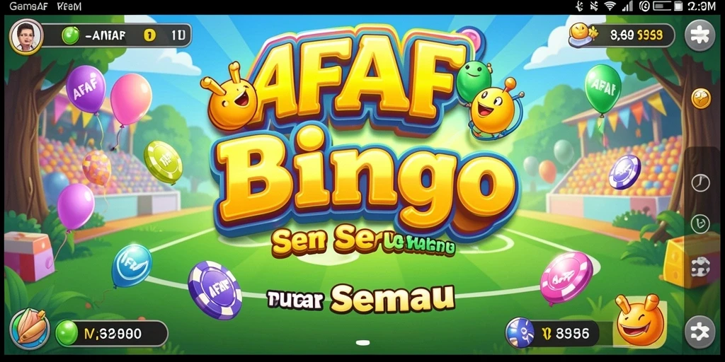 Tampilan gameplay AFAF yang seru dan menarik saat bermain Bingo.