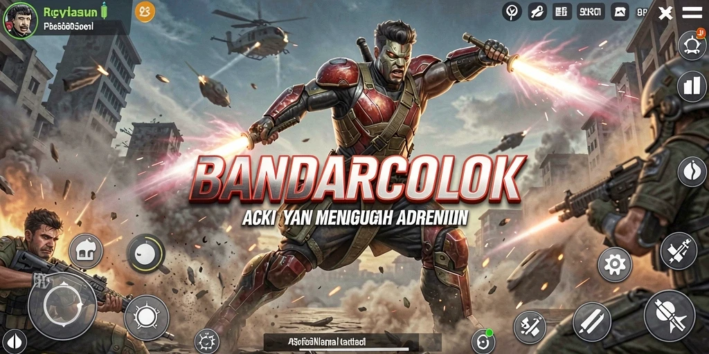 Tampilan aksi mendebarkan di BANDARCOLOK dengan gameplay yang intens.
