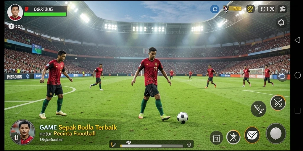 Tampilan menarik dalam gameplay D06 yang penuh aksi sepak bola.