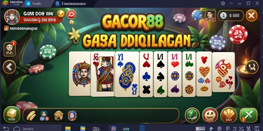 Screenshot gameplay GACOR88 menampilkan aksi seru permainan Domino.