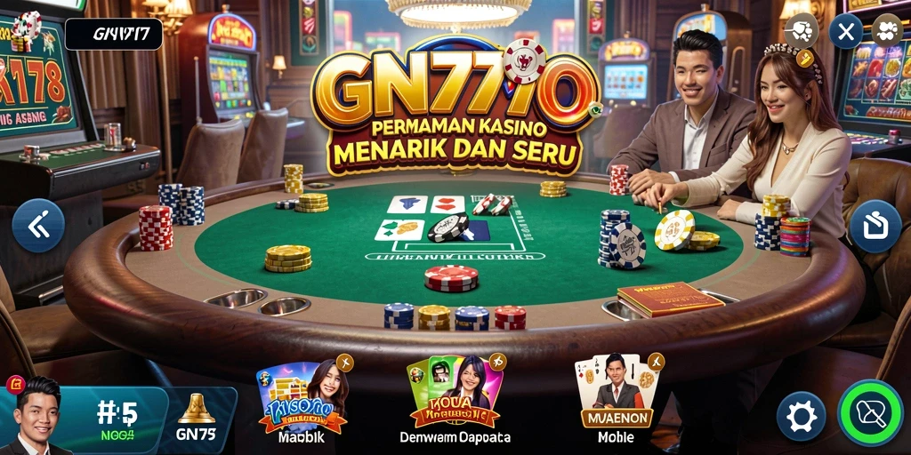 Screenshot gameplay menunjukkan keseruan bermain Kasino di GN777.
