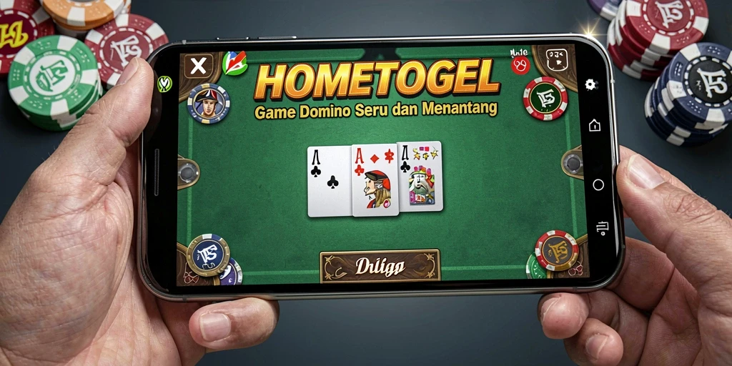 Tangkapan layar gameplay HOMETOGEL dalam aksi permainan Domino.