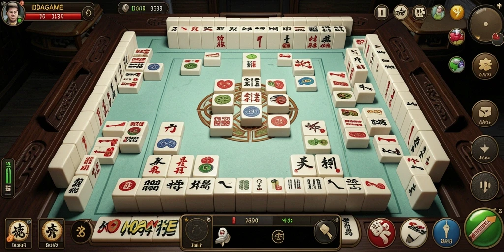Tampilan gameplay menegangkan di IDAGAME Mahjong, seru dan menantang!