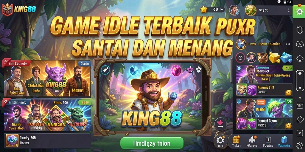 Screenshot gameplay KING88 menampilkan momen seru dalam permainan Idle.