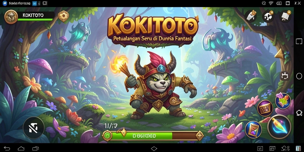 Screenshot gameplay KOKITOTO dengan petualangan menakjubkan.