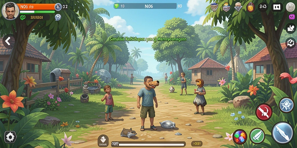 Screenshot N06 menampilkan interaksi karakter dalam gameplay yang realistis.