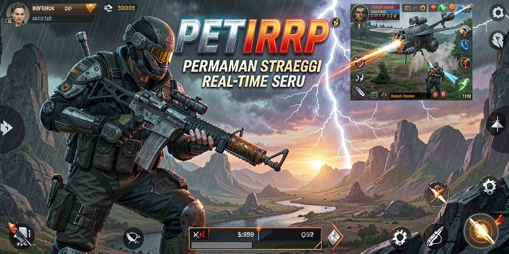 Tangkapan layar gameplay <strong>PETIRRP</strong> yang memukau dengan strategi yang mendebarkan.