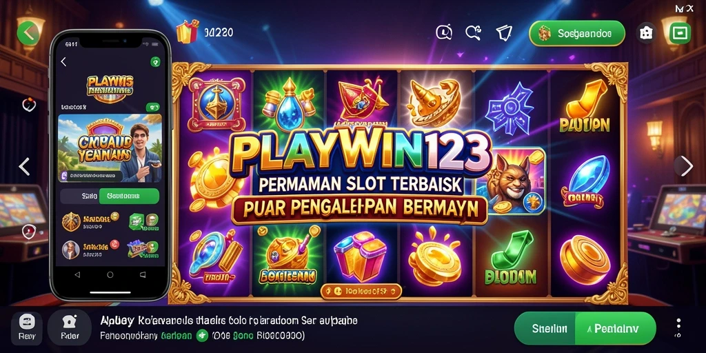Screenshot utama PLAYWIN123 menampilkan momen seru saat bermain Slot.