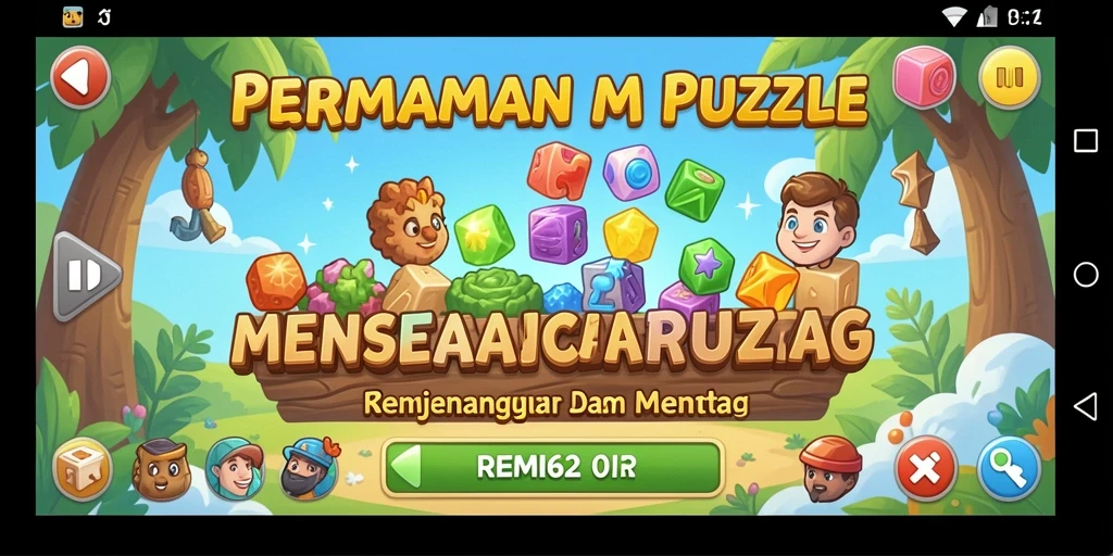 Screenshot REMI62 menampilkan momen seru dalam permainan Puzzle.