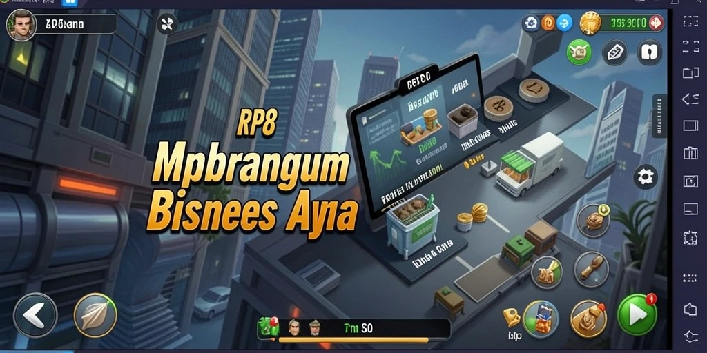 Tampilan menarik dari game Tycoon RP8 dengan gameplay yang seru.