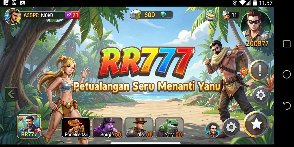 Tampilan gameplay yang menegangkan dalam RR777.