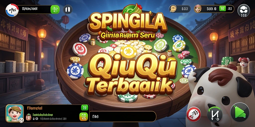 Gameplay QiuQiu yang seru dan interaktif di SPINGILA.
