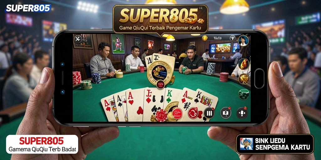 Tampilan gameplay menarik dari SUPER805 saat bermain QiuQiu.