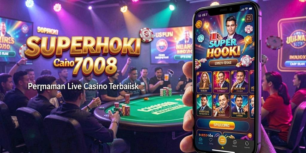 Tampilan gameplay Live Casino yang mendebarkan di SUPERHOKI.