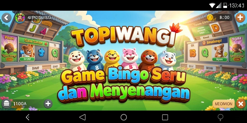 Tangkapan layar gameplay <strong>TOPIWANGI</strong> menunjukkan keseruan bermain Bingo.
